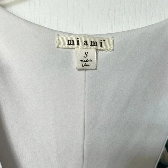 MIAMI : long floral dress maxi white green pink - Picture 6 of 10